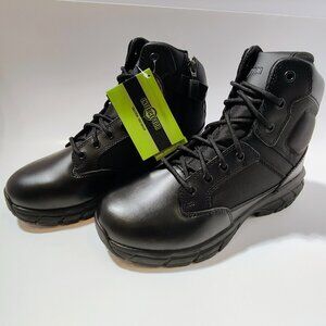 Interceptor Men's 8.5 Guard Zippered Soft Toe Tactical Black Boots NWT
